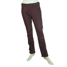 Maison Scotch Burgundy Red Snake Animal print Zipper Cuffs Trousers Pant... - $99.00