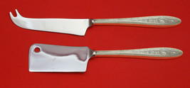Wedgwood by International Sterling Silver Cheese Serving Set 2pc HHWS  Custom - £76.11 GBP