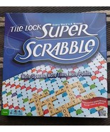 2015 Tile Lock Super Scrabble Crossword Board Game 100% Complete Hasbro - $55.68 CAD
