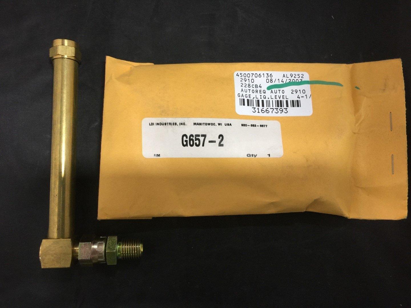 LDI INDUSTRY G657-2 VENTED OIL GAGE COUPLER 17.53MM SQUARE BASE  - $44.00
