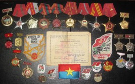 COMMUNIST VIETNAM War Army Military NVA Vietnamese Vietcong Cambodia med... - $375.00