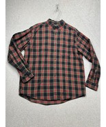 Vintage LL Bean Mens Flannel Plaid Button Up Shirt L Long Sleeve Casual ... - £30.62 GBP