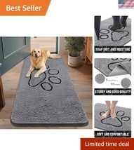 Non-Slip Chenille Dog Mat - 48x30 Indoor/Outdoor Rug for Quick Drying &amp; ... - $41.00