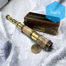 Nautical Maritime Antique Style Brass Dollond London Leather Telescope 1... - £30.76 GBP