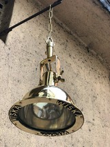 Nautical Vintage Style Wiska Cargo Pendent Spot Brass Hanging New Light - $168.30