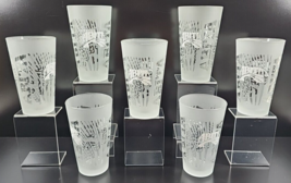 (7) Abita Brewing Frosted Clear Logo Pint Glasses Set Craft Beer Pub Bar... - $78.87