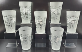 (7) Abita Brewing Frosted Clear Logo Pint Glasses Set Craft Beer Pub Bar... - £63.19 GBP