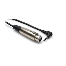 HosaTech XVM-105F 5ft XLR3F to Right Angle 3.5mm TRS Microphone Cable  - $22.00
