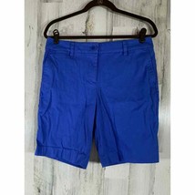 Talbots Womens Perfect Short Size 10P (32”x9”) Blue Bermuda - $11.86