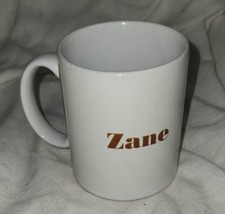 Vintage White Coffee Mug Zane Kid Boxers Photo Lazer Cup - £11.84 GBP