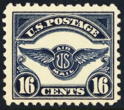C5, Mint VF NH 16¢ Early Airmail Stamp CV $120 -- Stuart Katz - £46.89 GBP