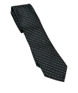 Gucci Men’s Tie 100% Silk Black with White Design Logo AOP Gorgeous - $1,746.84 MXN