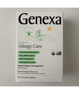 Genexa Homeopathic Allergy Care Non-Drowsy, 60 Chewable Tablets, Exp 02/... - £11.21 GBP