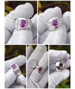 Natural untreated Tanzania Ruby 2.16 carat silver Handmade ring - $286.90