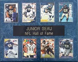 Frames, Plaques and More Junior Seau San Diego Chargers 8-Card 12x15 Blue-Marble - £27.06 GBP