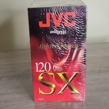 JVC 120 SX 6 hours High Performance Blank New VHS Tapes Set Of 7 - $19.19