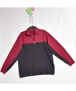 Nike Golf Nike Dri Fit Therma Men&#39;s Size Large Garnet &amp; Black 1/4 Zip - $29.72