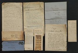 1800s antique ESTATE LOT harrisonburg va GEN JOHN E. ROLLER ephemera genealogy - £135.76 GBP