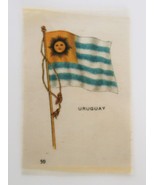 1910&#39;s Tobacco Silk Flag of Uruguay # 50 in Series - $187.01 MXN