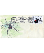 US 3354a FDC Spiders, Black Widow hand-painted SMB Cachets ZAYIX 01240254 - $10.00