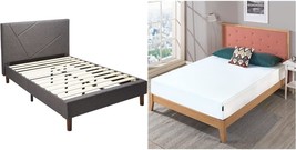 Full-Size Zinus Judy Upholstered Platform Bed Frame With A, Us Certified. - £398.63 GBP
