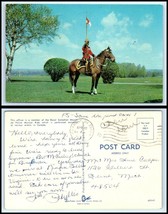 CANADA Postcard - RCMP Royal Mounted Police On Horse with Flag L3 - £2.32 GBP