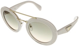 Prada Milano Sunglasses Women Off White Round PR15S UFP3H2 - £299.84 GBP