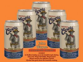 Coors Beer Tribute John Wayne Vintage Can Photo 12x8in Metal Sign Bar De... - €23,74 EUR