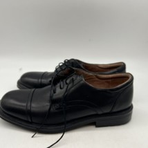 Bostonian Classics Cap Toe Black Leather Shoes 24475  Mens Size 9.5m - £16.19 GBP