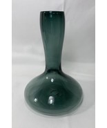 Blenko Glass Vase - Charcoal/Dark Steel Blue Modern Art Glass Piece  5712 - $138.60