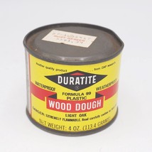 Duratite Wood Dough Tin Can Advertising Design - $14.84