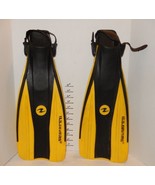 U.S. US Divers Yellow DIVING Swim FINS FLIPPERS SIZE 4.5-8.5 S-L Scuba - £37.44 GBP