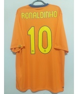 Jersey / Shirt Barcelona Nike Season 07-08 #10 Ronaldinho - Autographed ... - £391.56 GBP