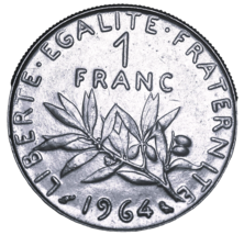 France 1 Franc, 1964 Gem Unc~The Seed Sower~Free Shipping - $6.16