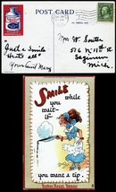 Multicolor Butter-Krust Bread Embossed Cartoon Advertising Postcard Stua... - $24.50