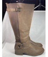 Lane Bryant Dark Taupe Knee-high Boots with Wide Calf and Zipper  / 12 W - €39,76 EUR