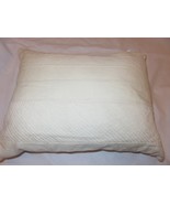 Donna Karan Ivory Embroidered Linen cotton Decorative Pillow NWT $160 - $88.69 CAD