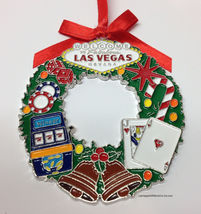 Welcome To Las Vegas Sign Christmas Tree Holiday Hanging Ornament Wreath... - $6.99