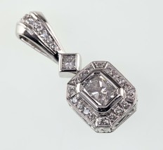Authenticity Guarantee 
Michael Beaudry 900 Platinum Radiant Cut Diamond Soli... - £3,733.18 GBP