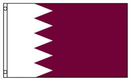 3x5 Qatar (Old) Flag Country Banner New Indoor Outdoor - £12.01 GBP