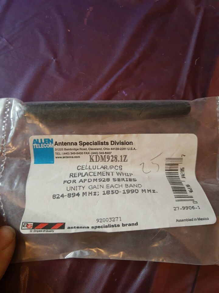 NEW OEM Replacement Whip Antenna Specialists 824-894 MHz  kdm928 # APDM928.1A - £15.17 GBP