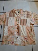 Tommy Bahama Hawaiian Button Shirt  Pineapple All Over Print 100% SILK M... - $20.90 CAD