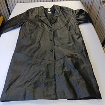 Liz Baker Essentials RN#93677 Women's Black Leather Coat Jacket Size 3X image 13