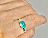 3.25c Simulated Paraiba Tourmaline Handmade Mens Special Ring - $101.70