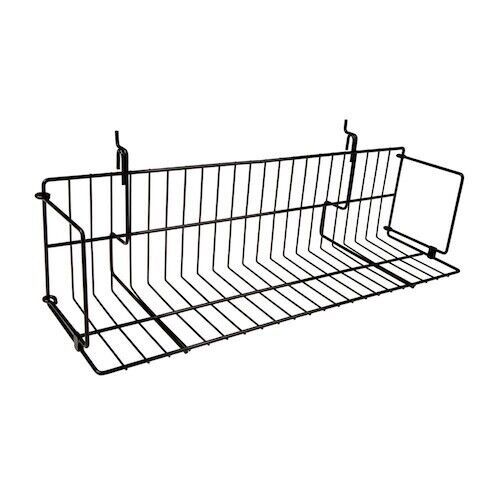 24&quot; Wide Video Shelf for Slatwall, Gridwall or Pegboard -Box of 3 BLACK - $42.16