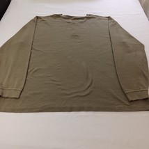 Carhartt Textured Knit T-Shirt Mens 2XL Long Sleeve Henley Cotton Brown K200 LDN image 2