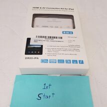 HDMI &amp; AV Connection Kit for Apple Ipad DR05-IPA 6-in-1 Made in China - $3.96