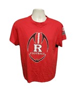 Rutgers University Football Adult Medium Red TShirt - $376.33 MXN
