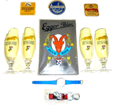 Egger Swiss Austria Brewery Value Pack Beer Glasses, Signs, Watch &amp; Accessories - $124.95