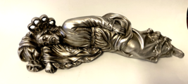 Sleeping Saint Joseph Antique Silver Statue 8 &quot;w, New - £15.81 GBP